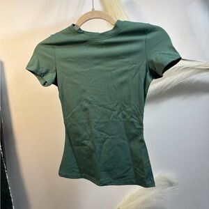 (06) Classic Crewneck Women's Top in Forest Green